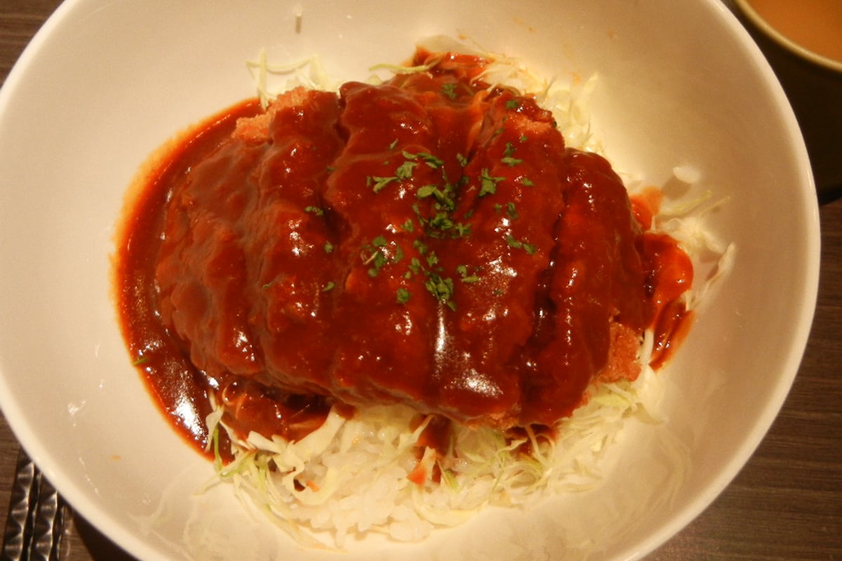 Demi Katsudon (Demi-Glace Pork Cutlet Bowl)