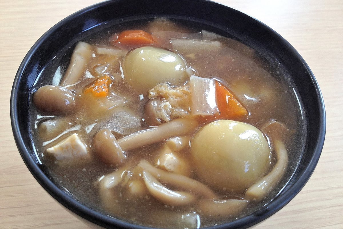 Mamebu (Walnut and Brown Sugar Dumpling Soup)