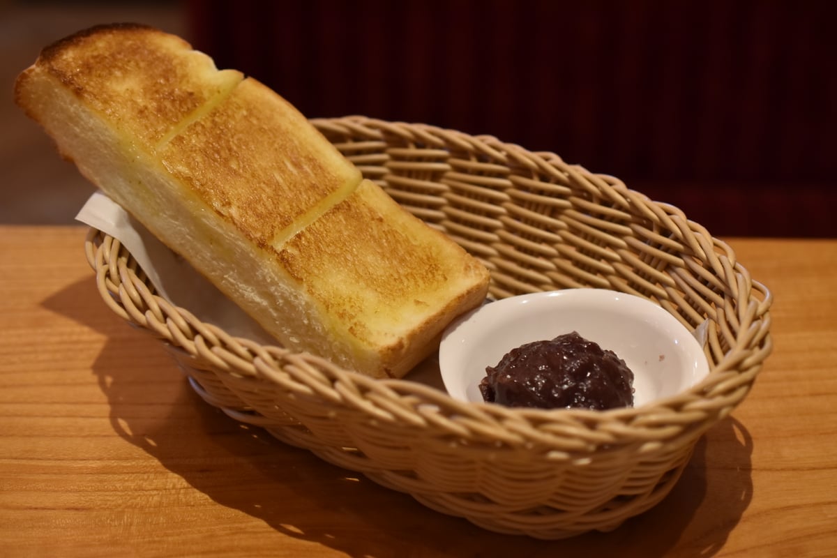 Ogura Toast (Toast with Sweet Red Bean Paste)