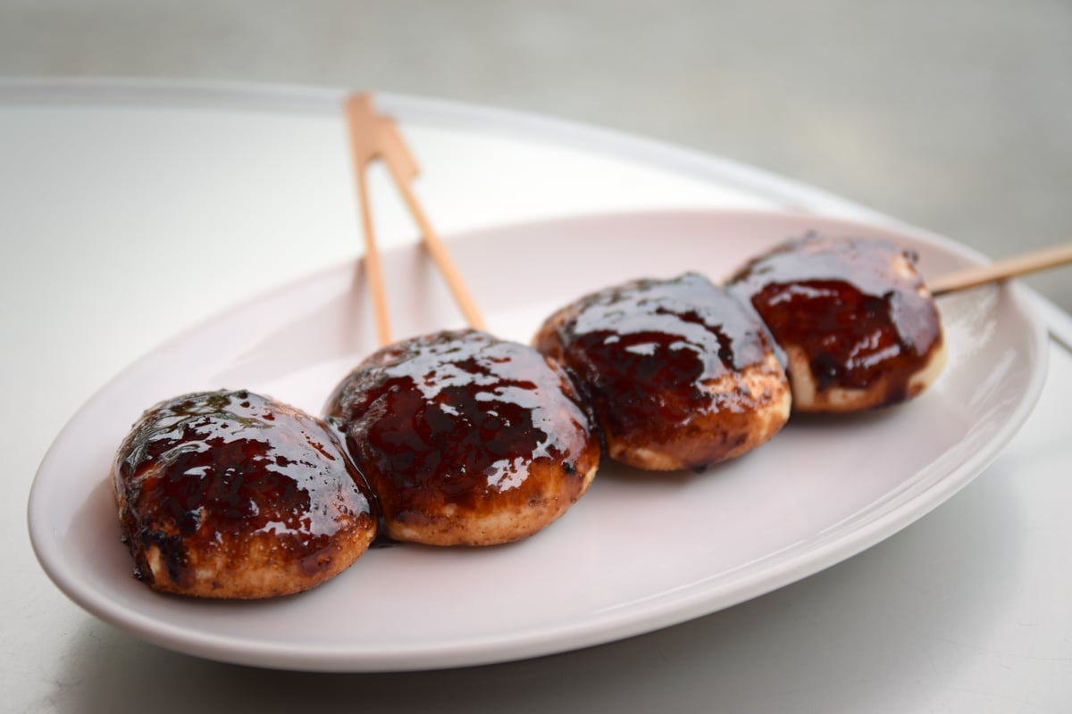 Yaki Manju (grilled miso-glazed buns)